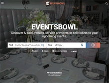Tablet Screenshot of eventsbowl.com